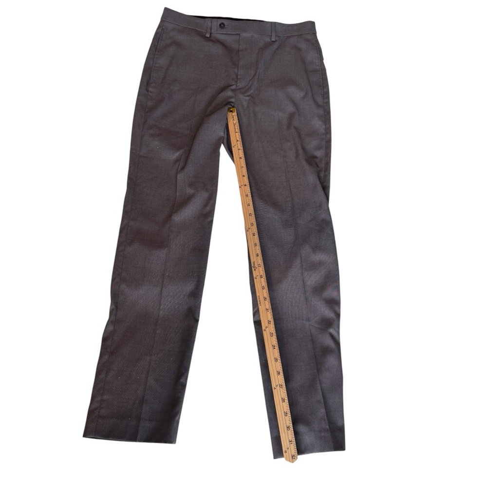 Calvin Klein JEROME Slim Fit Medium Gray Trousers Dress Pants, Size 34W X 32L - Picture 6 of 14